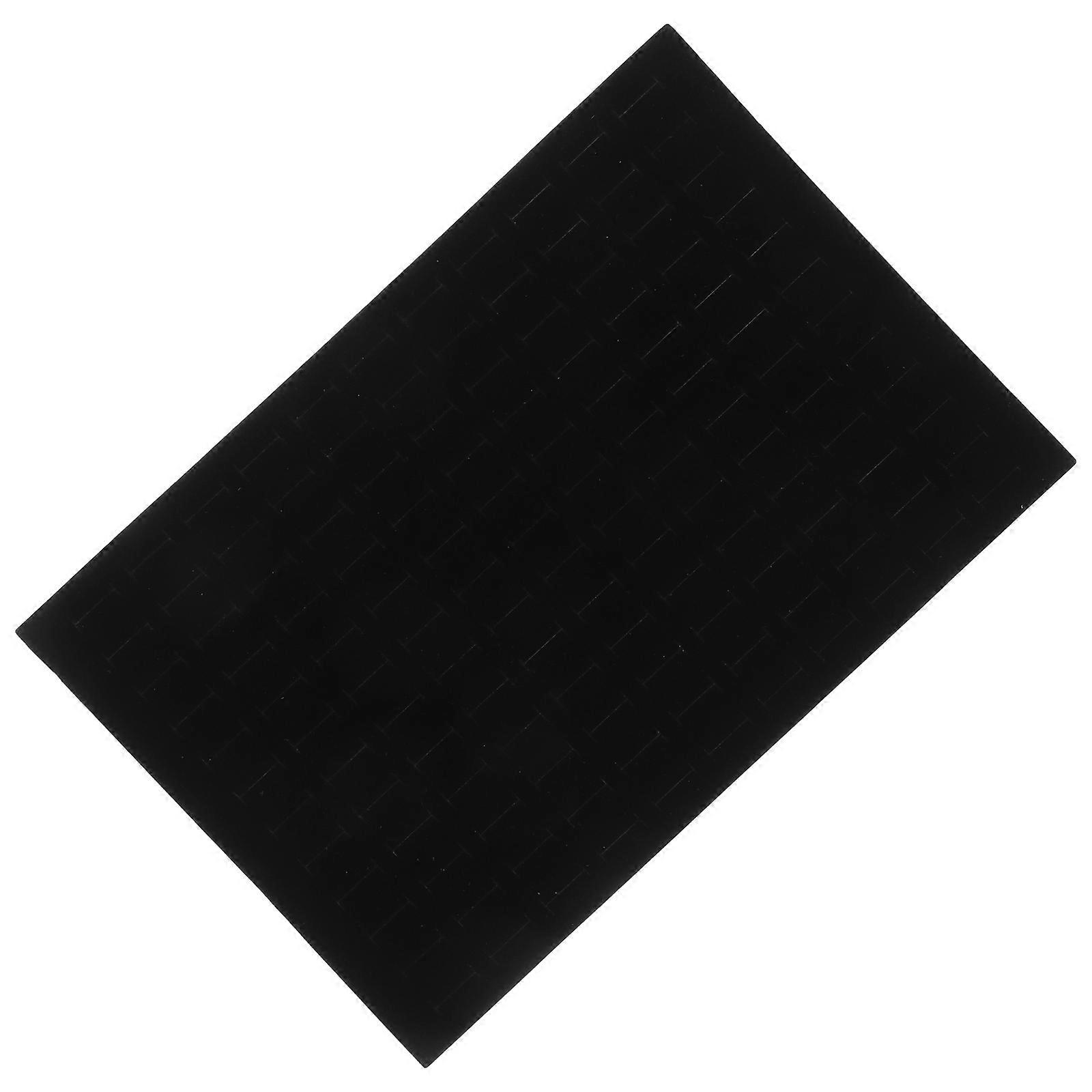 Black Ring Storage Tray with 120 Slots for Jewelry Display and Home Use Stackable Sponge Organizer