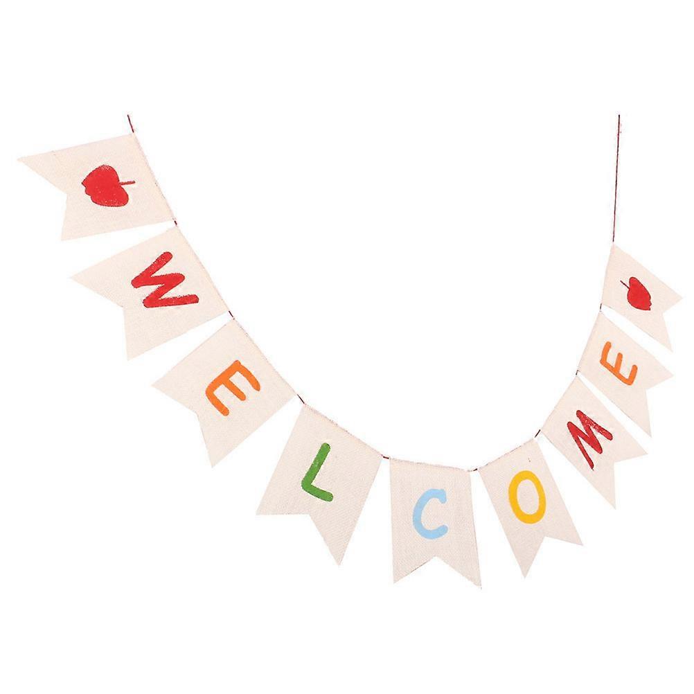 1 Set Party Decorative Banners Welcome Back to School Crafting Party Banner Supplies