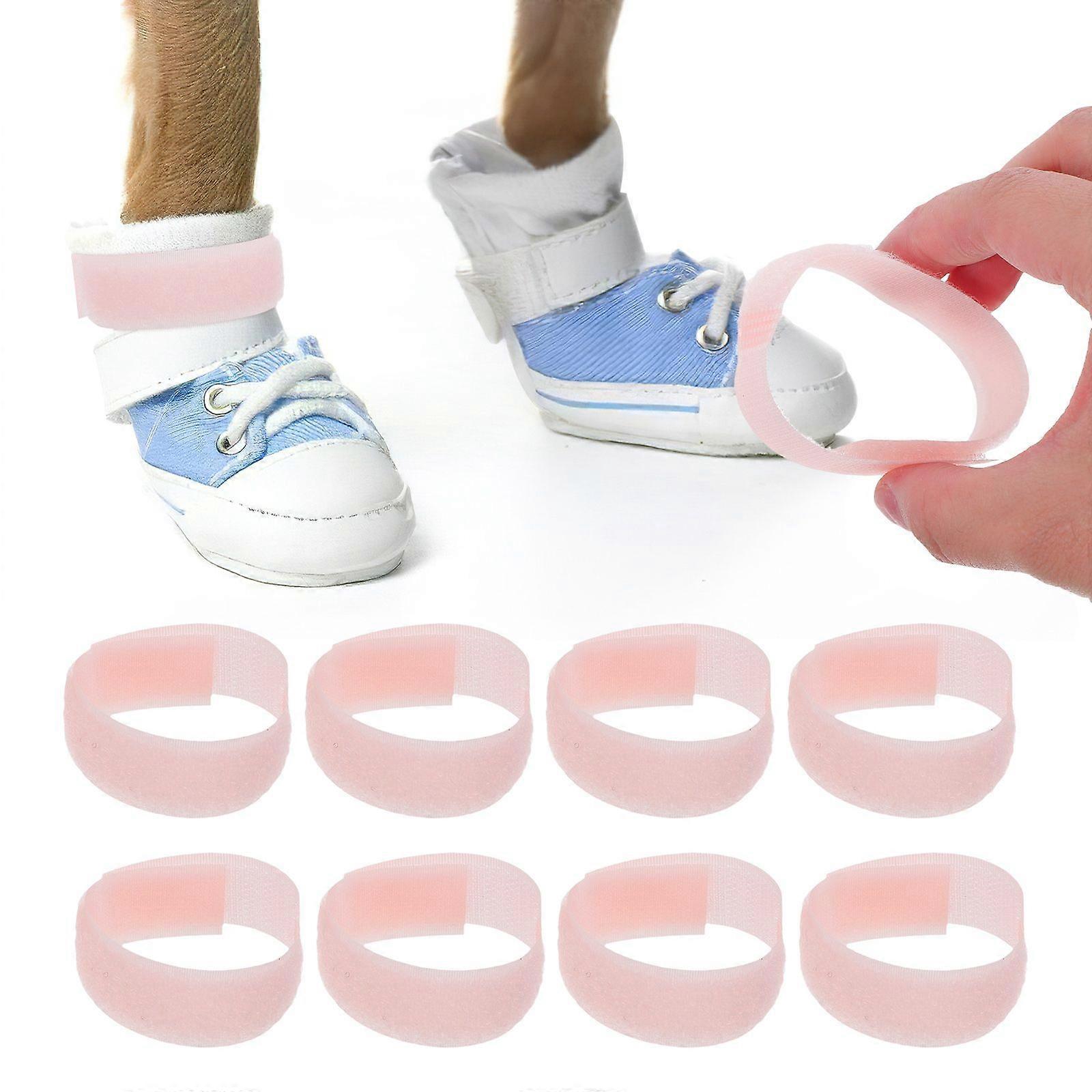 20pcs Dog Boot Straps: Adjustable Nylon Trim - Detachable Safety Straps for Running Snow or Rough - Essential for Small to Large Breeds