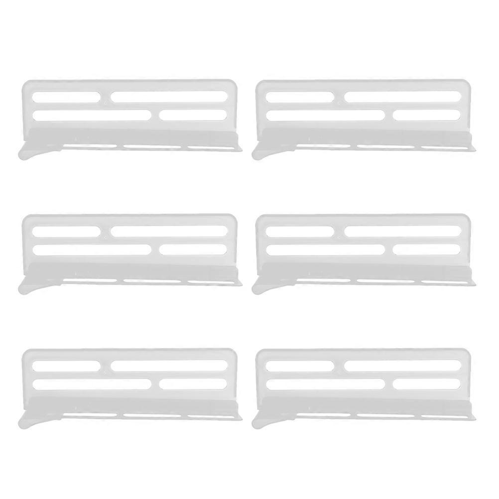 6pcs Adjustable Refrigerator Dividers with Slip Clips – Shelf Partition Plates for Secure Organization, Tidy Fridge Storage Separators for Home