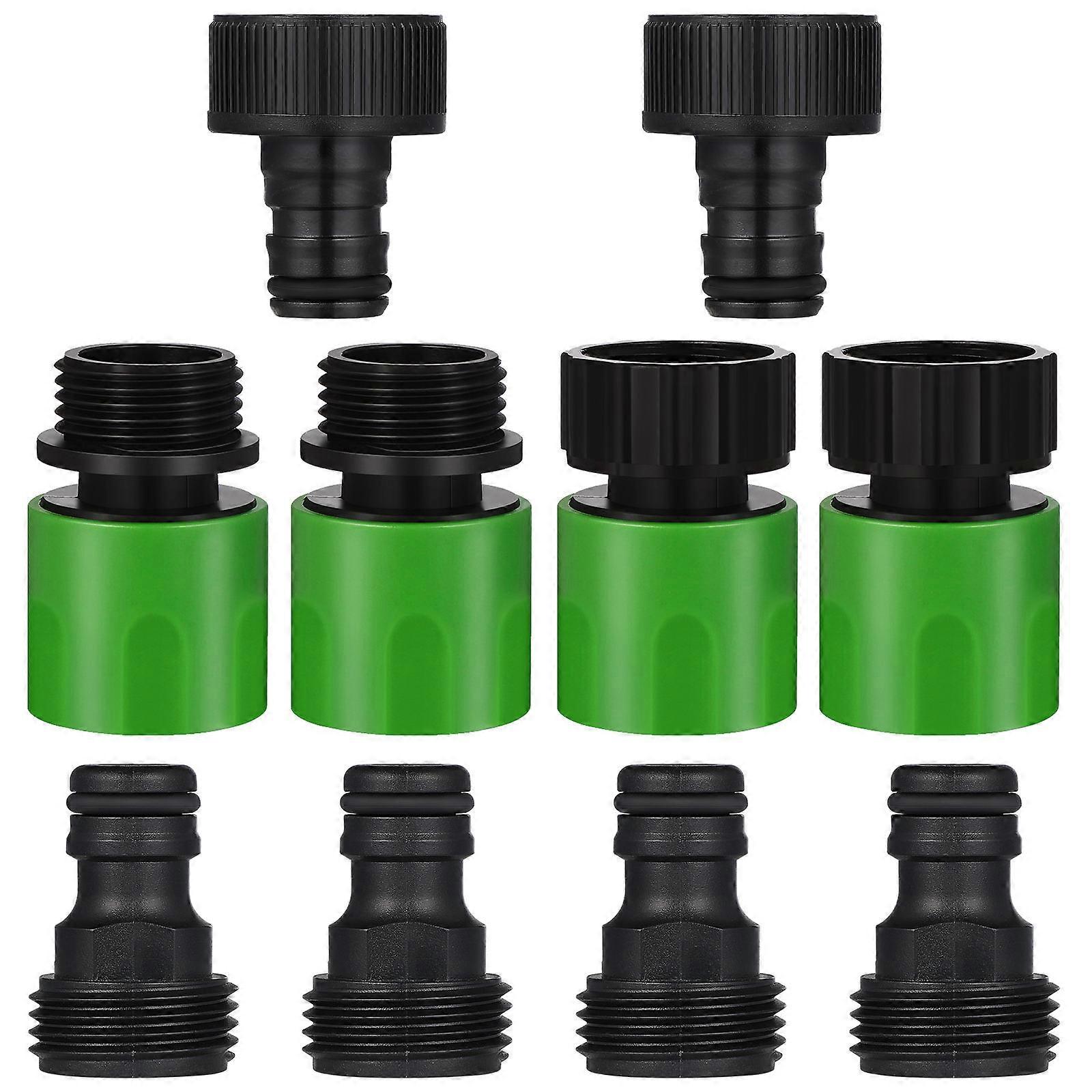 Durable Plastic Garden Connector with Quick Release Design for Water 5pcs Inner 5pcs Outer Thread Adapters 3/4 Inch