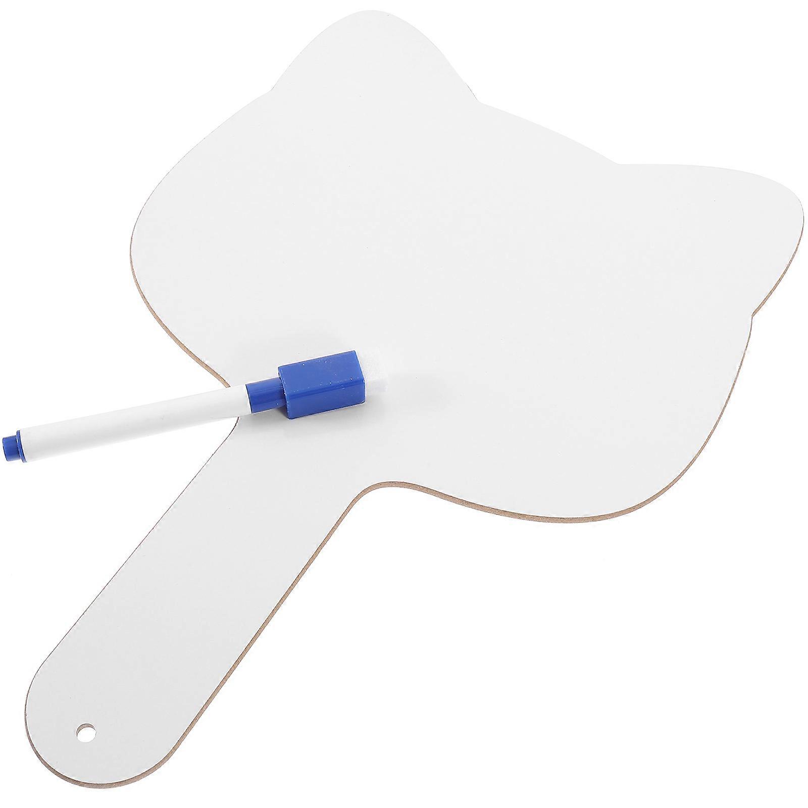 Erasable Handheld Board Classroom Accessory White Rectangular Double-Sided Design For Students 30.50X19.50X0.30CM 1Set