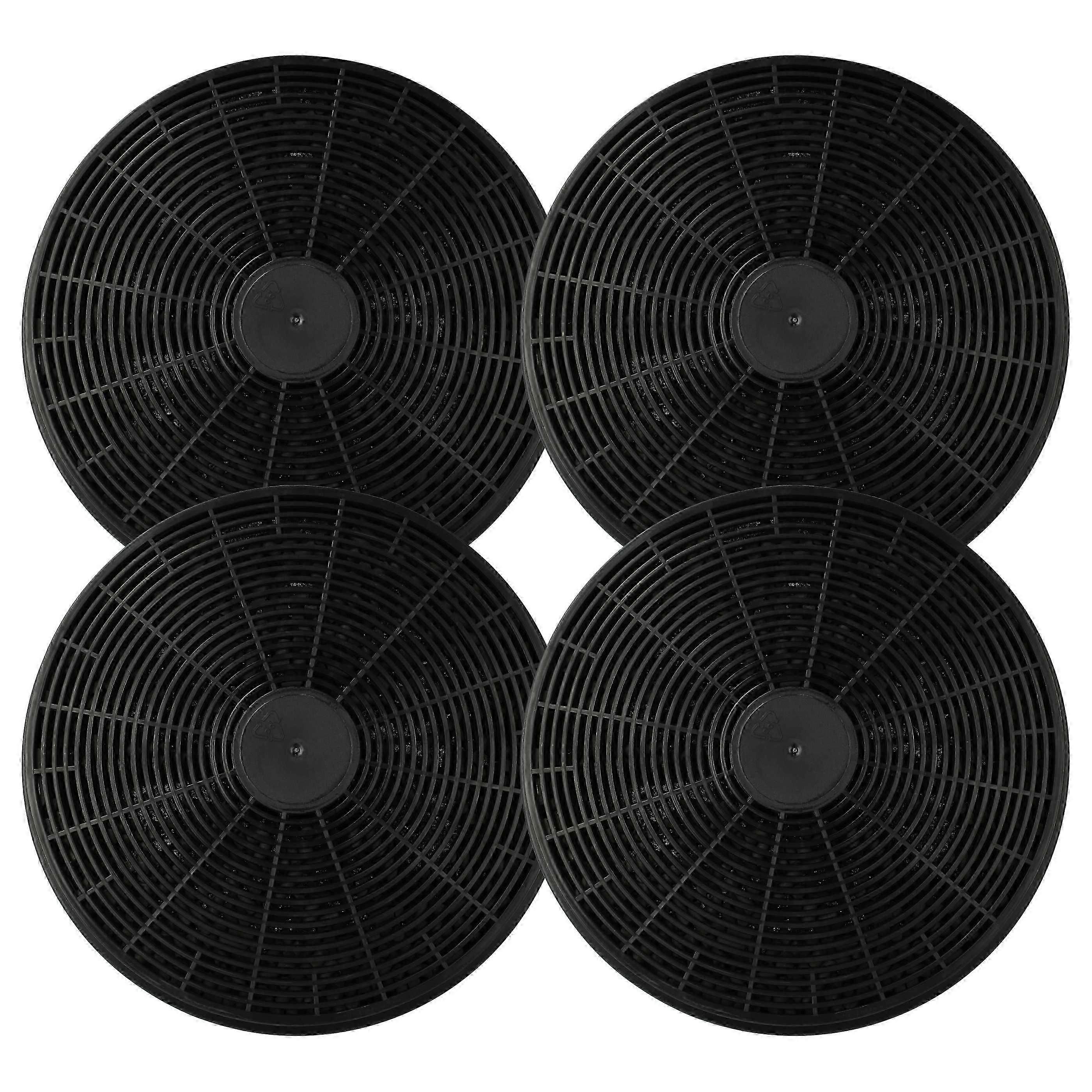 4x Aktivkohlefilter Ersatz fr Klarstein 10027530 ، CGCH2 ، 10030983 ، K10001 fr Dunstabzugshaube - 17,5 سم
