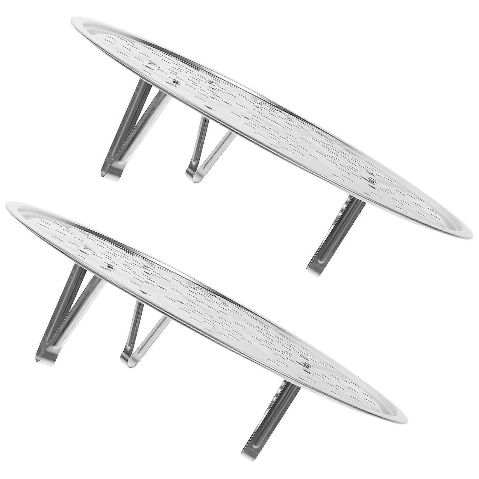 Stainless Steel Steaming Rack for Pot and Pressure Cooker Versatile Kitchen Tool for Home Use Silver 2 Sets
