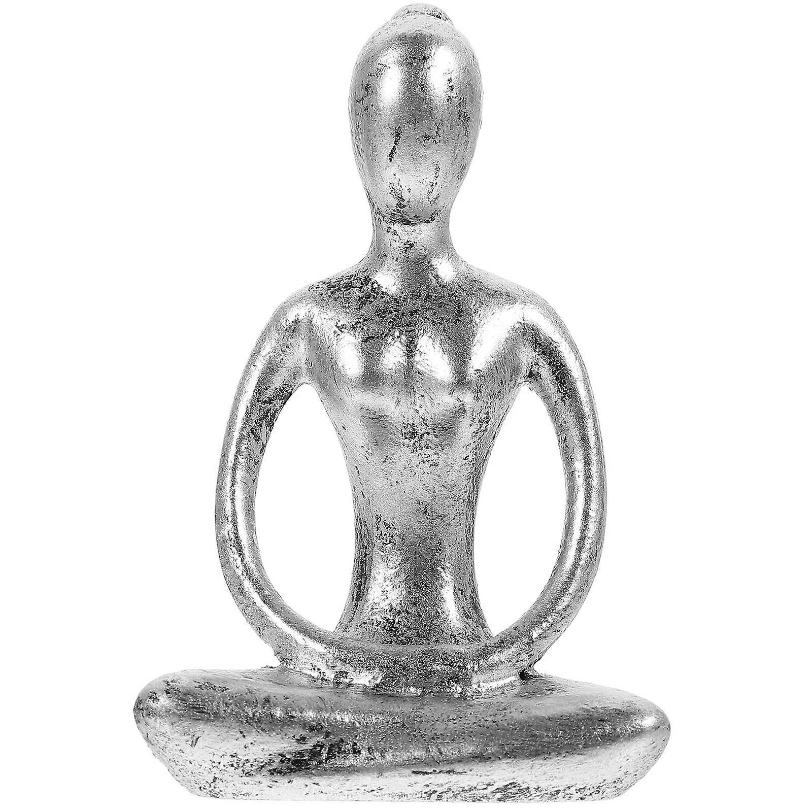 Elegant Resin Thinker Statue for Desktop Art Decor