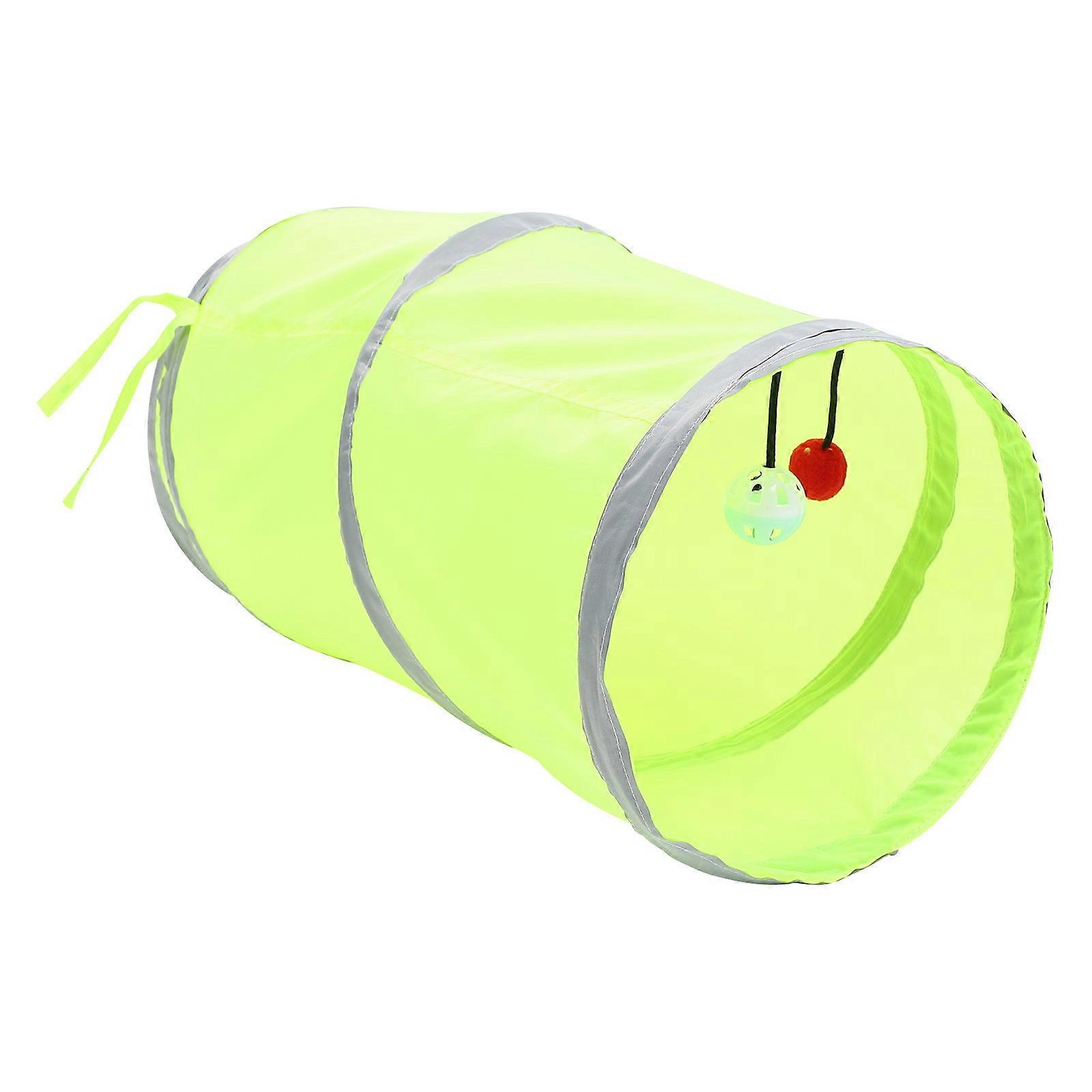 Lightweight Foldable Cat Tunnel with Scratch Resistant Design for Interactive Indoor Play, Exercise and Entertainment for Cats and Kittens