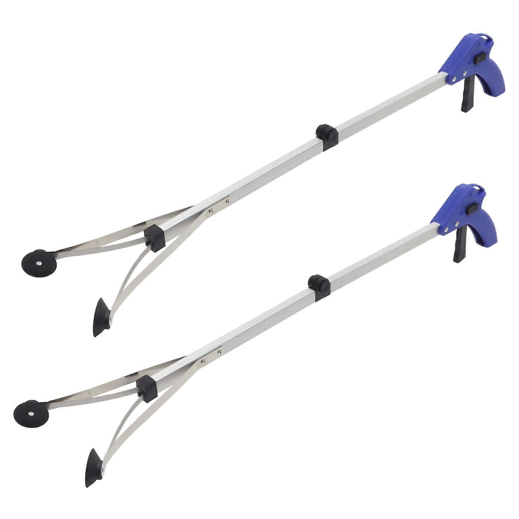 2 Pieces Foldable Trash Grabber, Gripping Aid for Seniors, Lightweight Tool for Waste Collection
