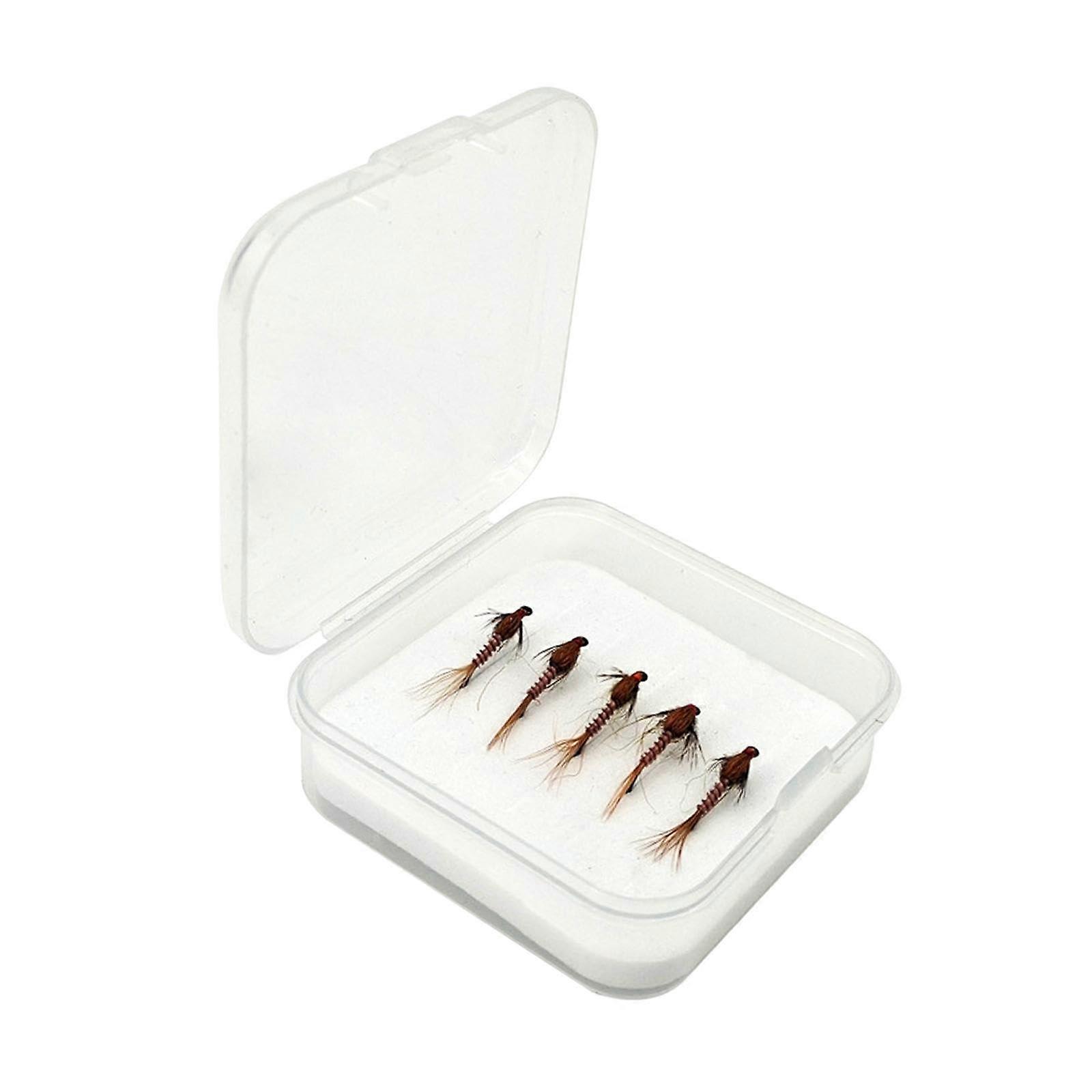 5pcs realistic fly fishing lures with hook accessories, fly simulation lures, artificial lures for lake activities anglers