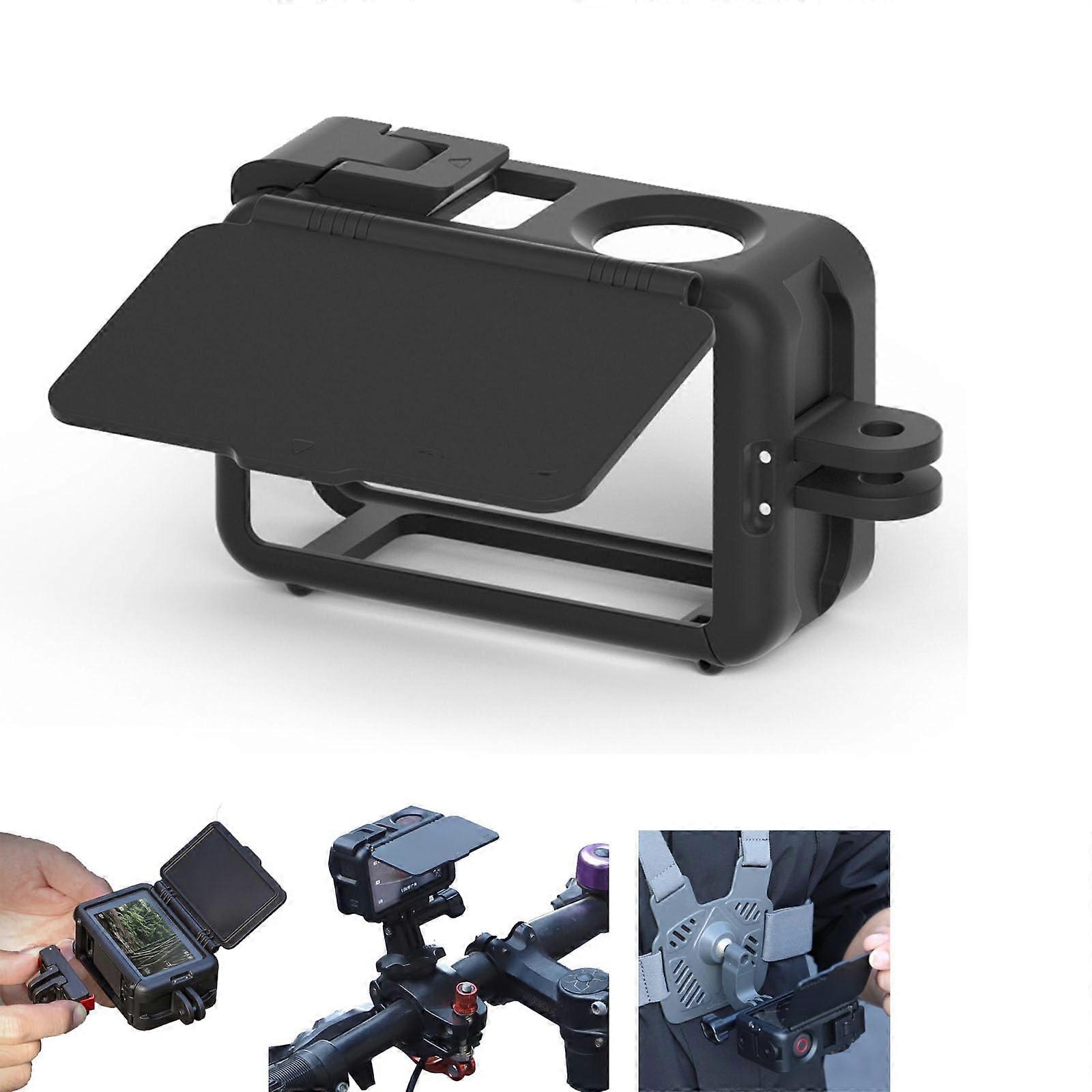 Protective Cage for DJI OSMO Action 5 Pro/4/3 with Quick Release and Sun Protection for Action Cameras