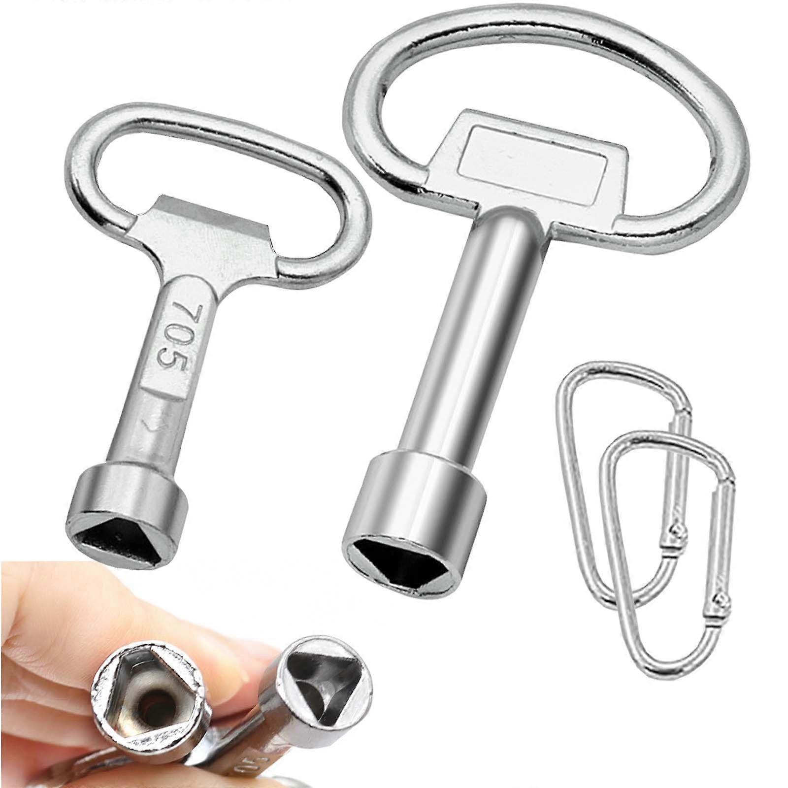 Triangular Key, Wheelie Bin Key, Bleed Key, Bollard Key Set of 4