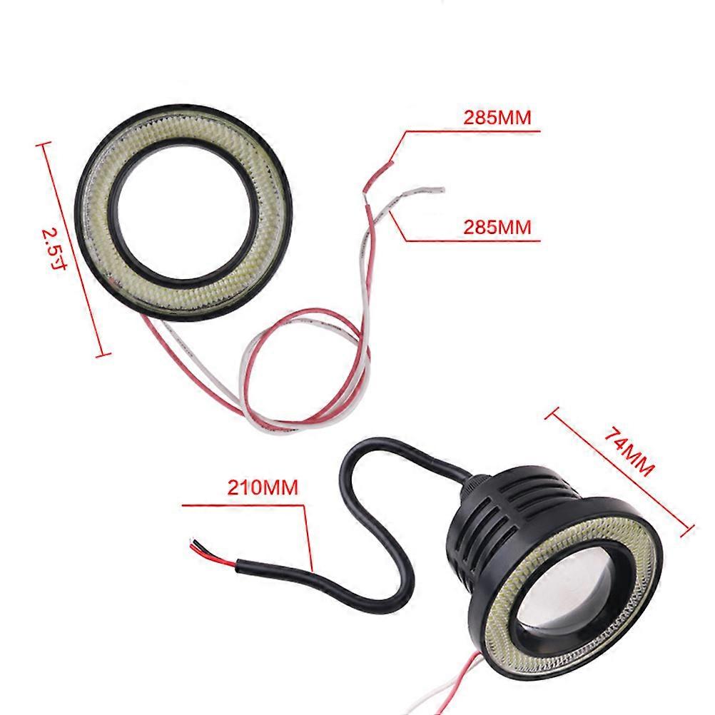 Efficient 12V Fog Light Bulbs For Cars In 3 Inch Size Providing Bright COB Illumination Suitable For Rainy Days 2Pcs