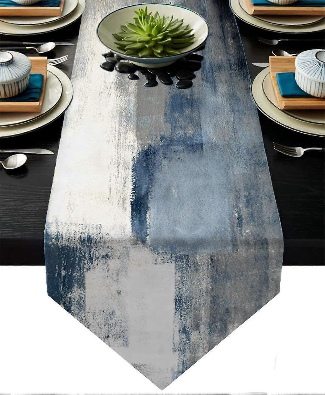 Table Runner,Modern Abstract Art Painting Kitchen Dinning Table Decoration