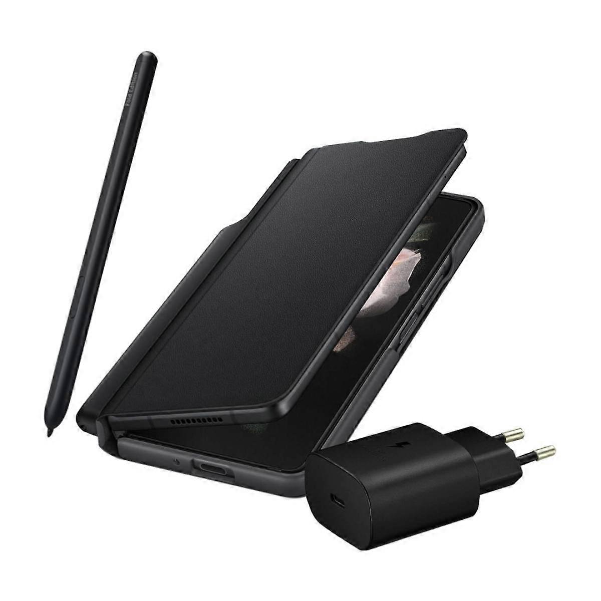 Accessory Pack for Samsung Galaxy Z Fold 3 Bundle, Black