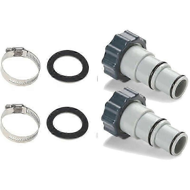 2025 For 2pcs Swimming Pool Hose Adapter, Swimming Pool Adapter, Intex Swimming Pool Hose Adapter, Pump Hose Adapter, Swimming Pool Hose Connection 3
