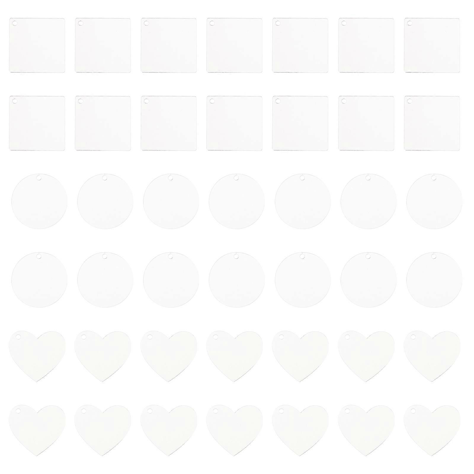 100pcs Keychain Blanks for Heat Transfer Sublimation Decorations