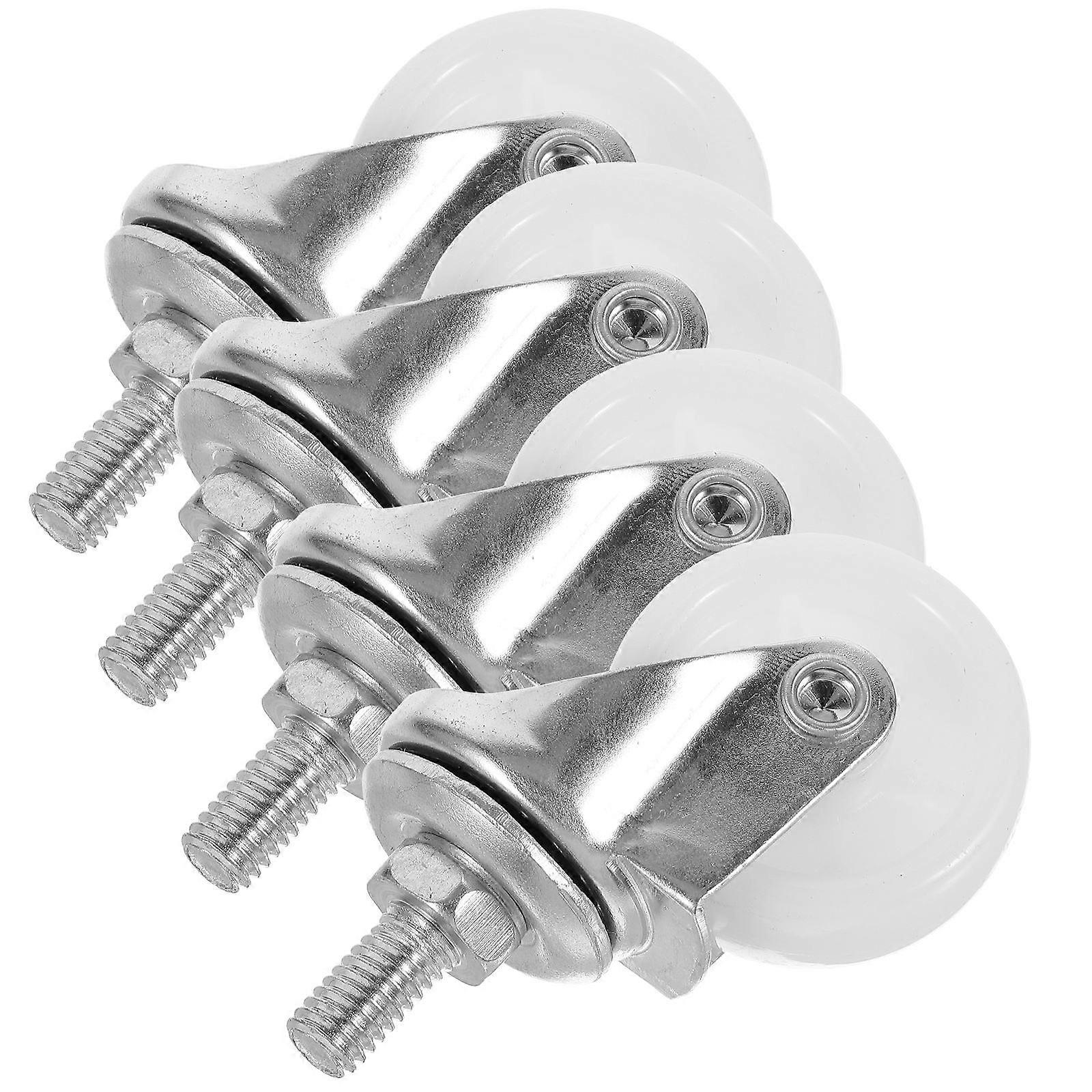 4 Replacement Swivel Caster Wheels for Salon Trolleys Installation & Convenient Use