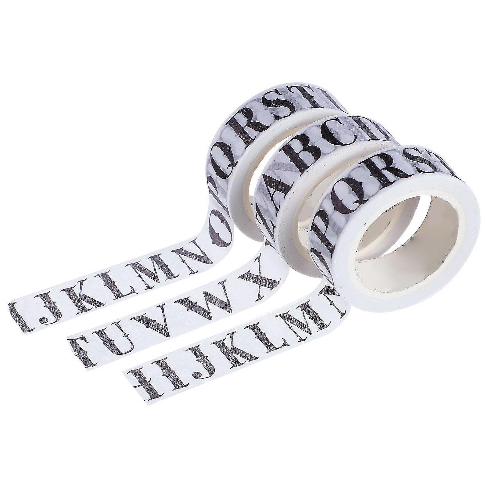 Washi DIY Adhesive Tape for Decor 3Pcs Multi-Purpose Creative Washi Tape
