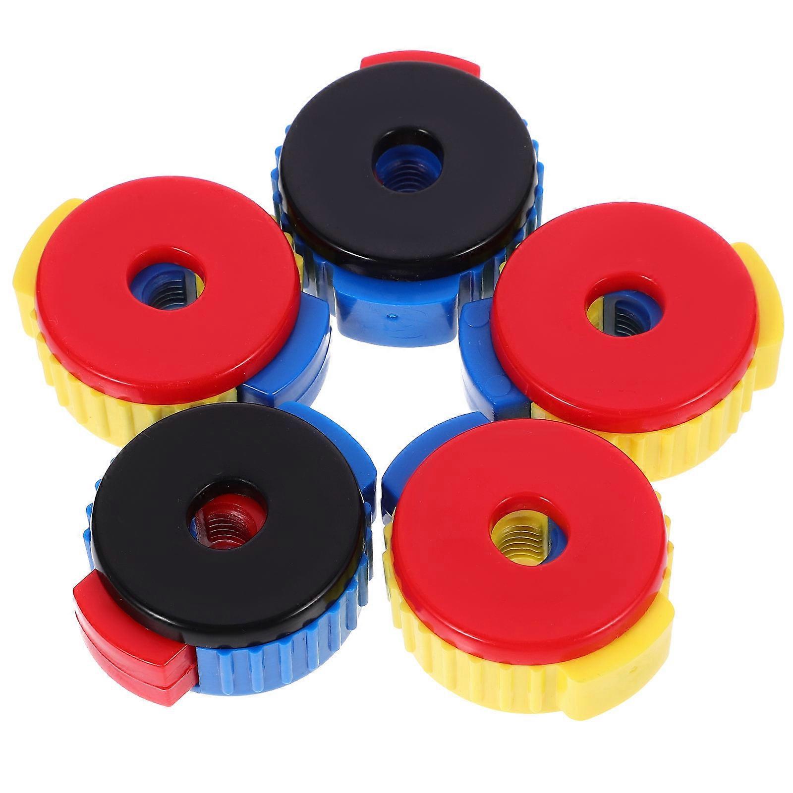 5pcs Durable ABS Nuts for Drum Cymbal Installation and Removal Random Color