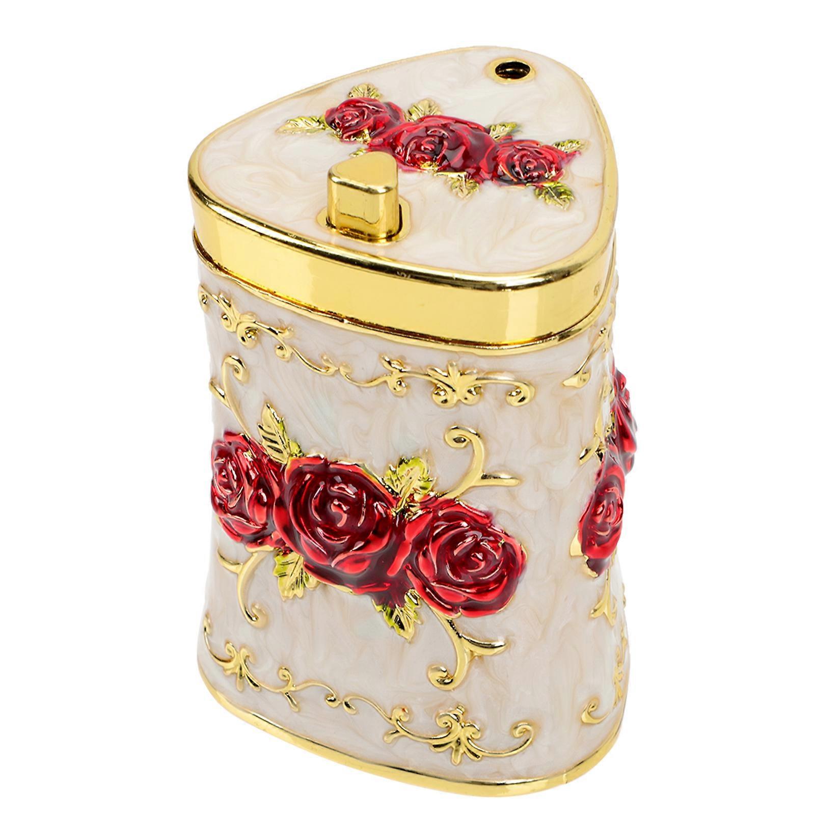 European Design Toothpick Storage For Festivals Home Use Golden 9.5X6cm 1Set