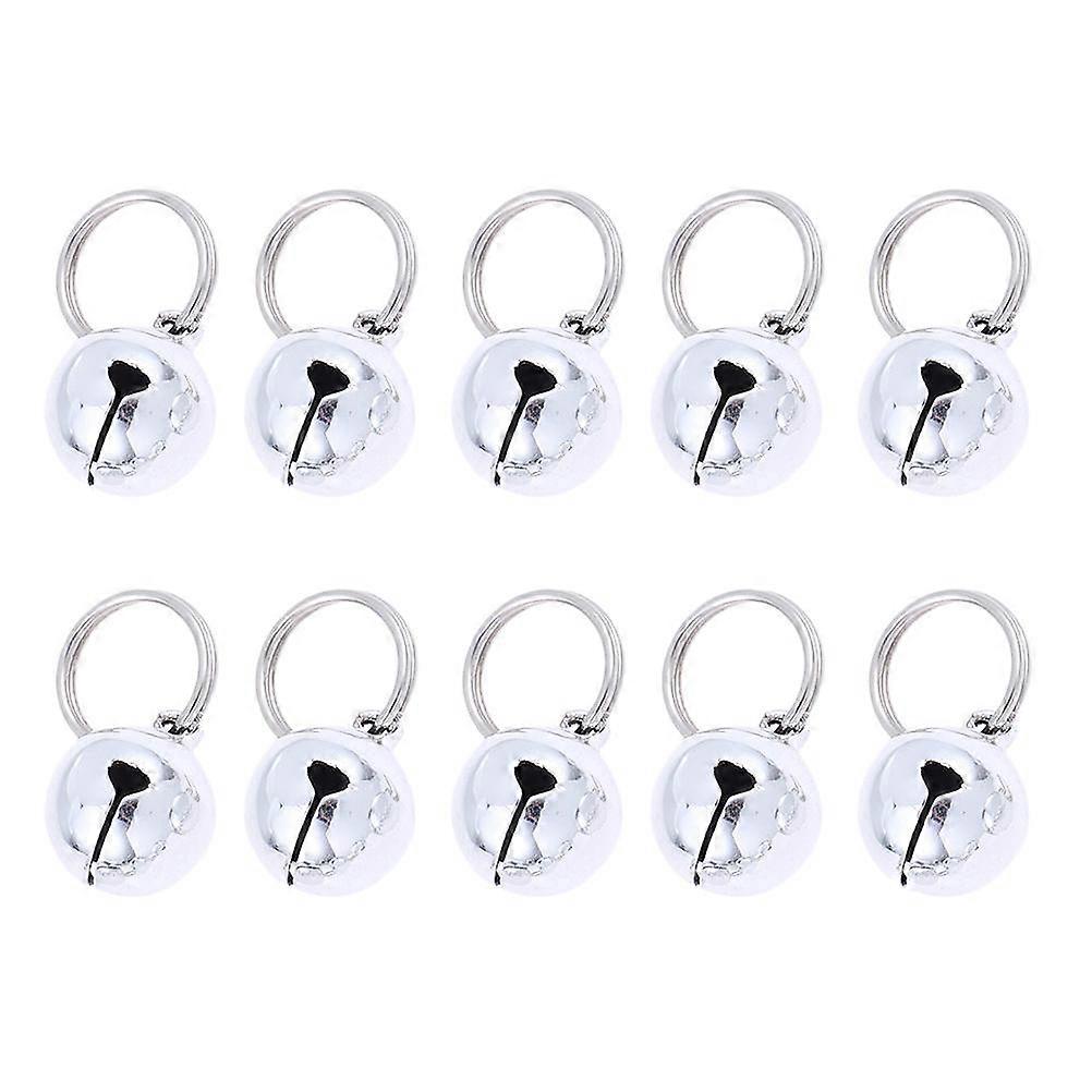 10Pcs Party Bells Decorative Copper Bells For Christmas Celebrations With Unique Open Design