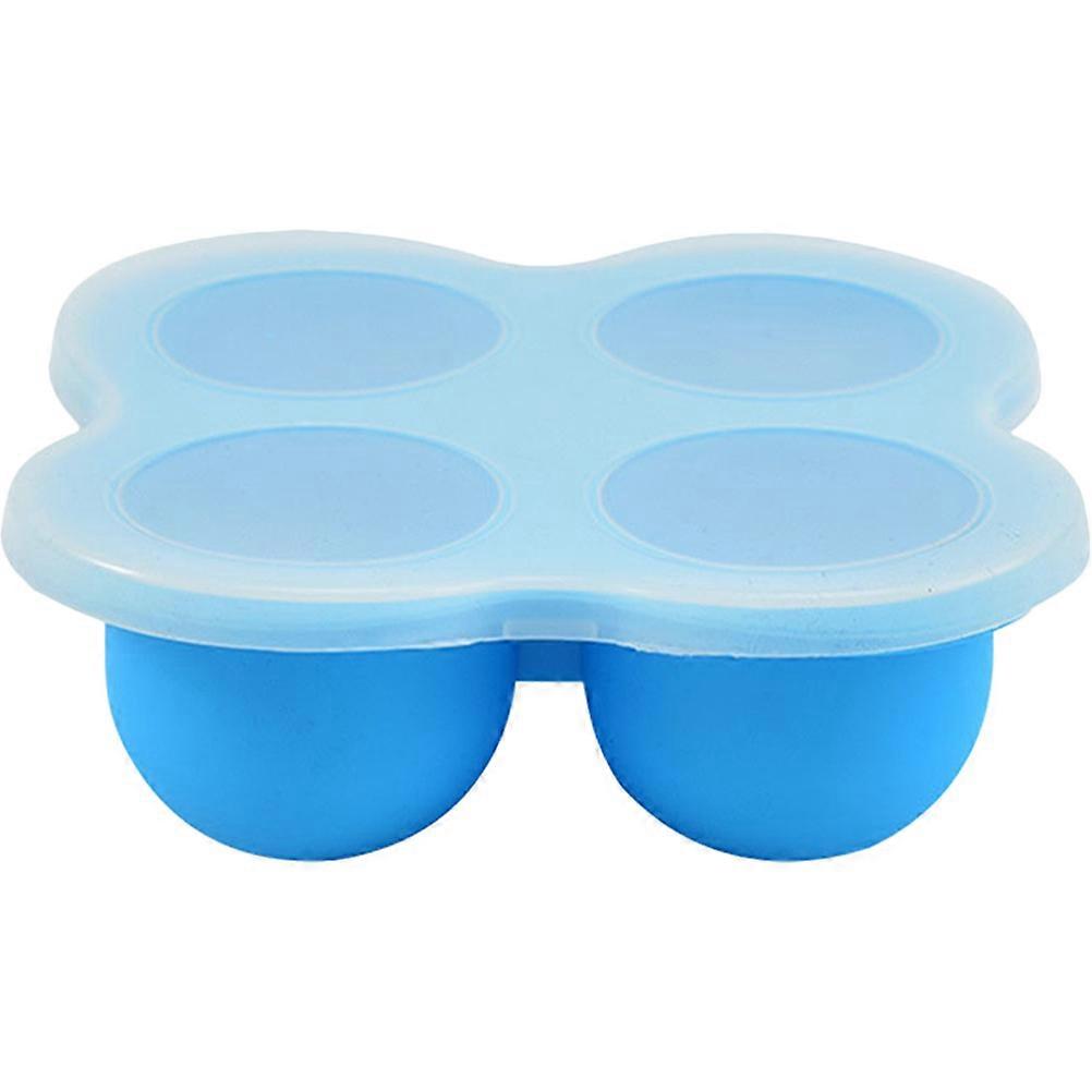 Durable Silicone Baby Food Storage Containers with Sealed Lid for Freezer Safe Storage Blue