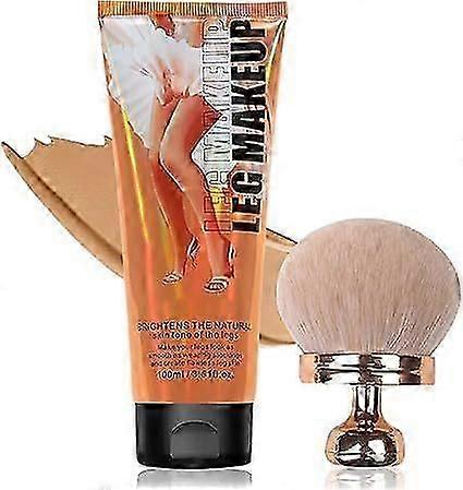 Miracle De Paris Leg Makeup Cream & Brush Set, Miracle De Paris Body Coverage Perfector, All Over Complexion Perfector for Legs,Tattoo Cover Up Makeup