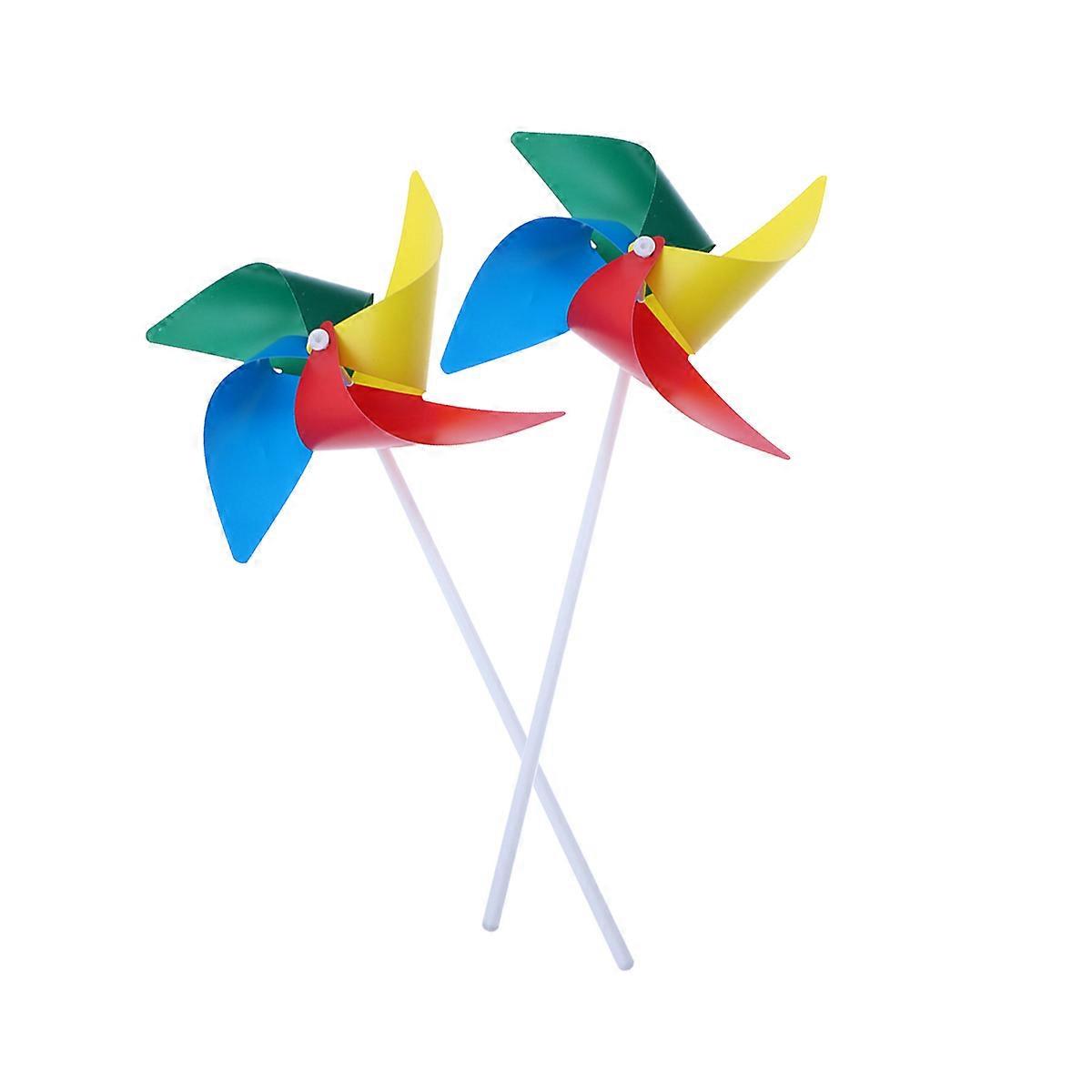 Garden Decor Windmill Toy For Children Playing 30.00X24.00X1.00Cm 4-Leaf Shape Party Decoration 20 Pcs