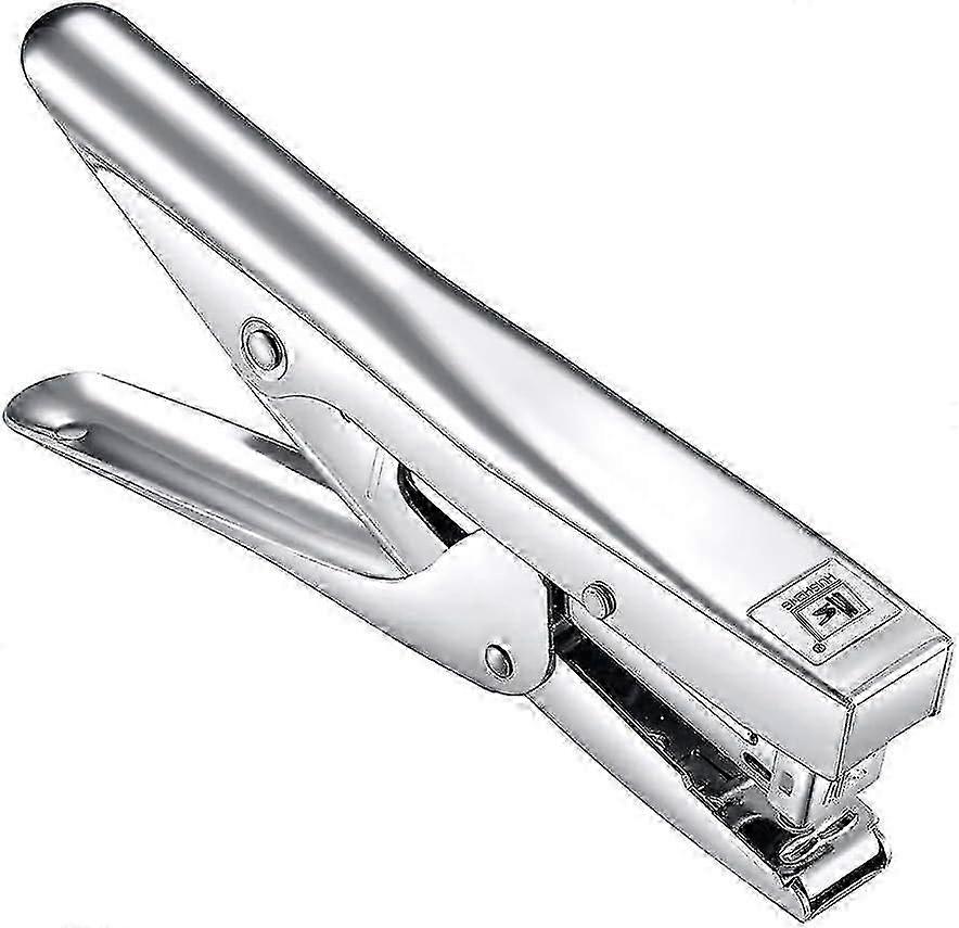 Plier Stapler Heavy Duty Office Stapler Hand Held 20-Sheet Stapler Papers Stapling Machine with 2000 Staples, Silver Hr