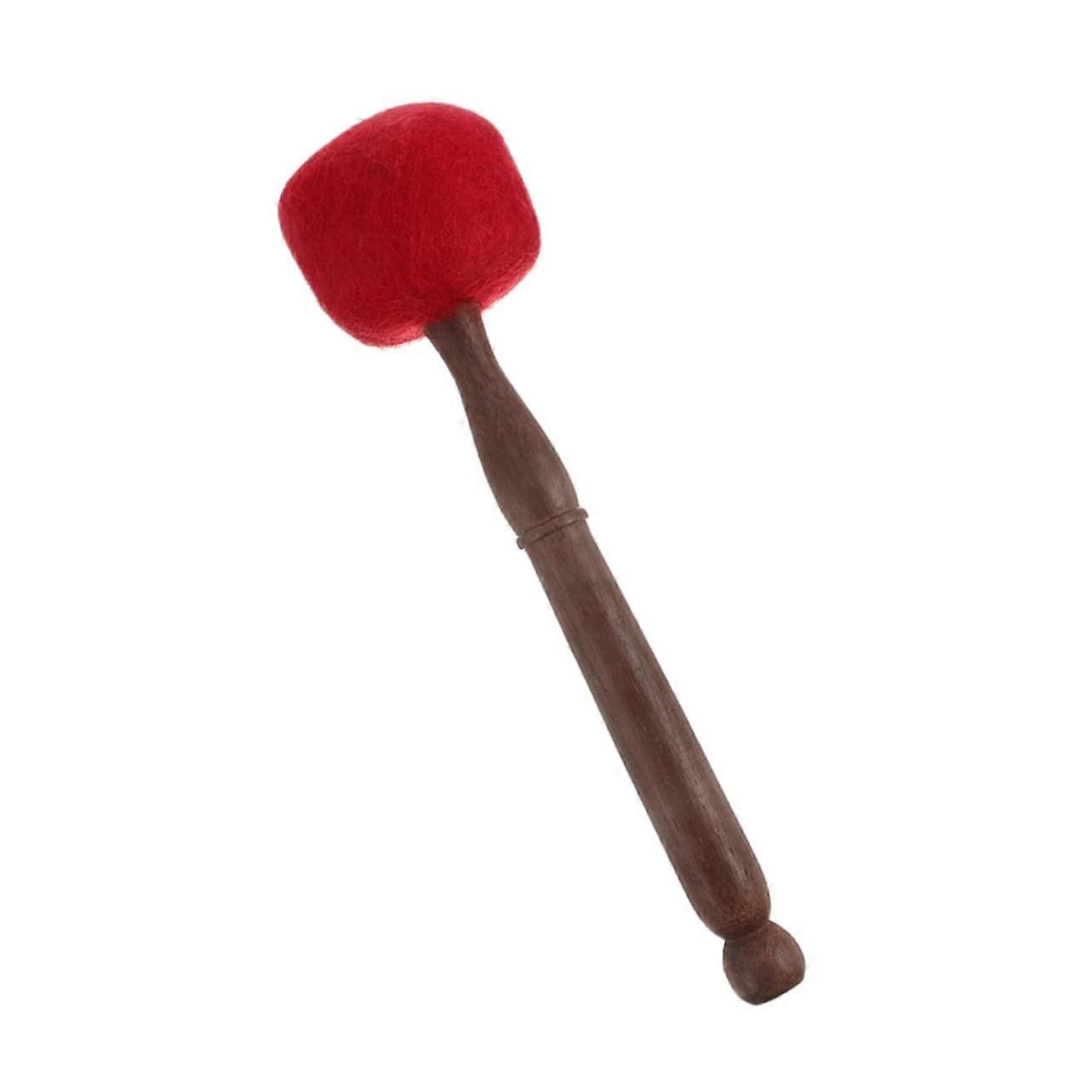 1 PC Buddha Singing Bowl Tapping Stick with Red Wool Felt Head