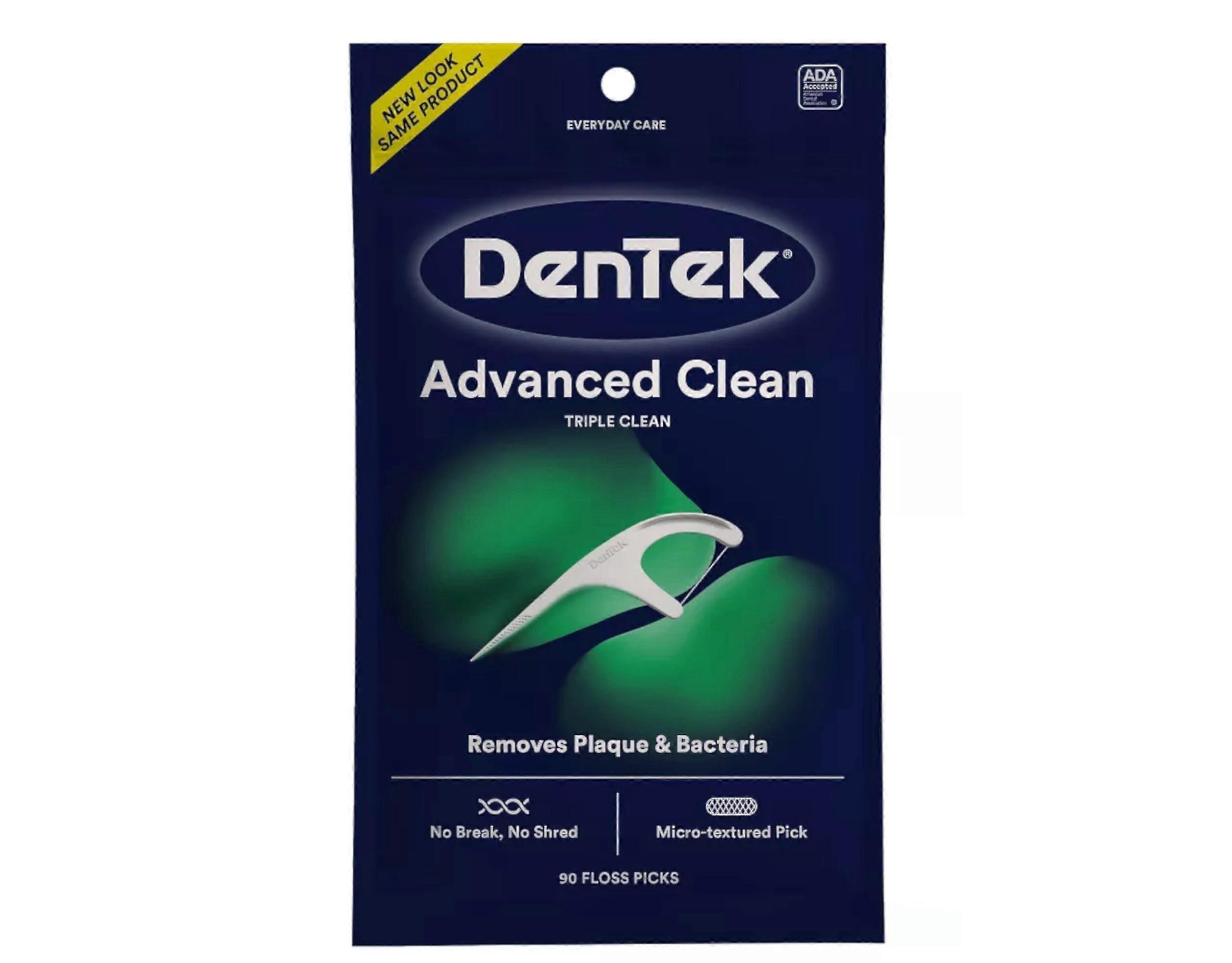 Triple Clean Floss Picks, Mint, 90 Count