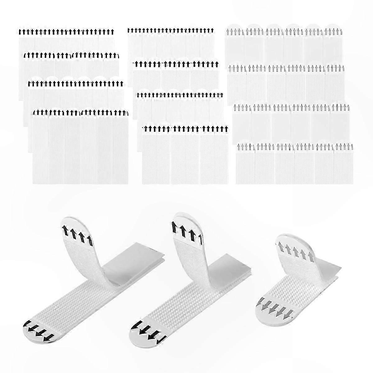 Heavy Duty Adhesive Picture Hanging Strips, 36 Pairs (72 Pieces), 3 Sizes for Easy and Secure Mounting