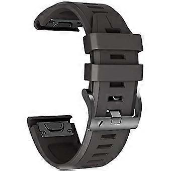 Leather Silicone 26mm Watch Band for Garmin Fenix 6X Pro Fenix 3 Durable Secure Strap
