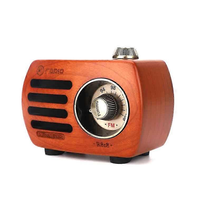 Retro Design Bluetooth Speaker with FM-Radio R818-A/C Light Brown