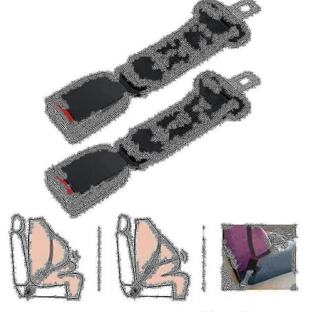 安全带 2 件装通用汽车安全带延长器可调节安全带延长带 23 厘米