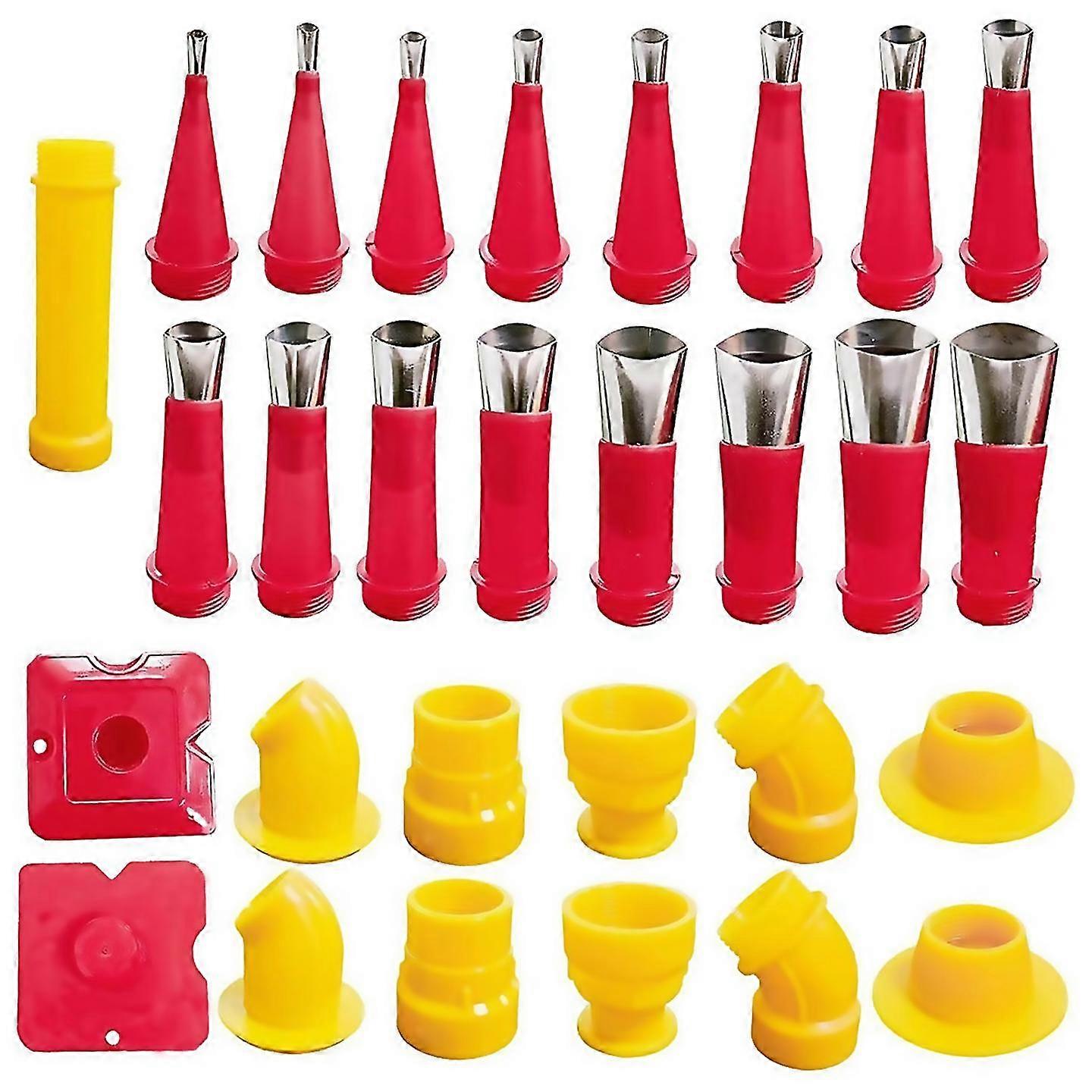 For 29pcs Universal Integrated Rubber Nozzle Tool Kitcaulking