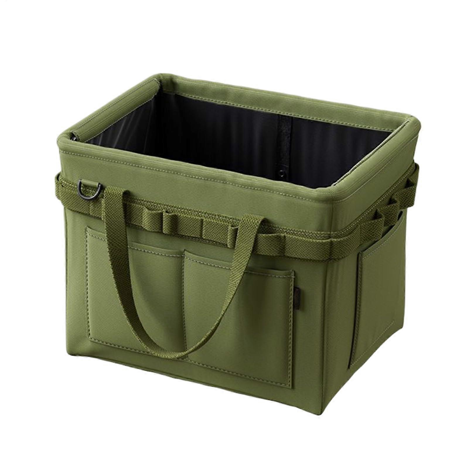 Car Trunk Organizer, Foldable Storage Bag w/Large Compartments for Auto Sedan, Travel Use 14.57x10.63x12.99in