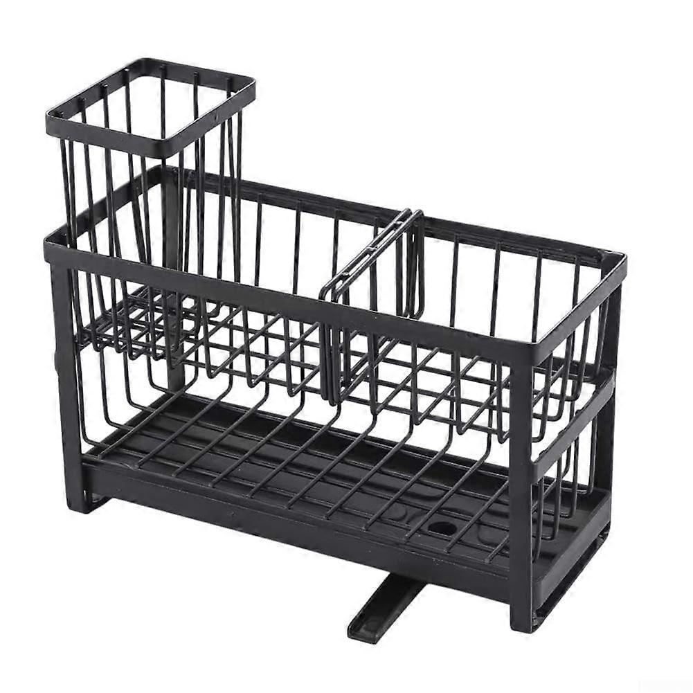 Multilayer kitchen sponge holder with efficient organization and finish