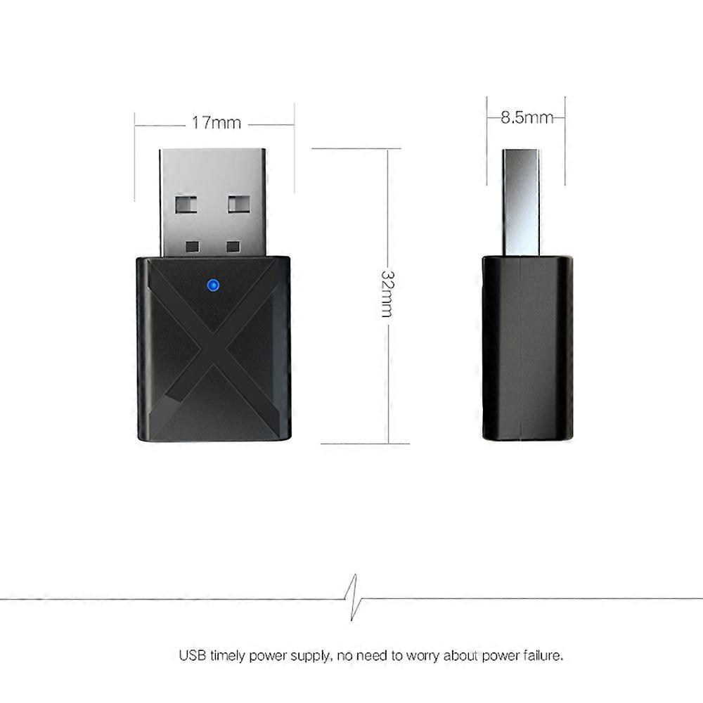 KN320 o Adapter USB BT 2 in 1 Trans-mitter/Receiver Adapter Mini Portable Earphone o Wire-less Receptor