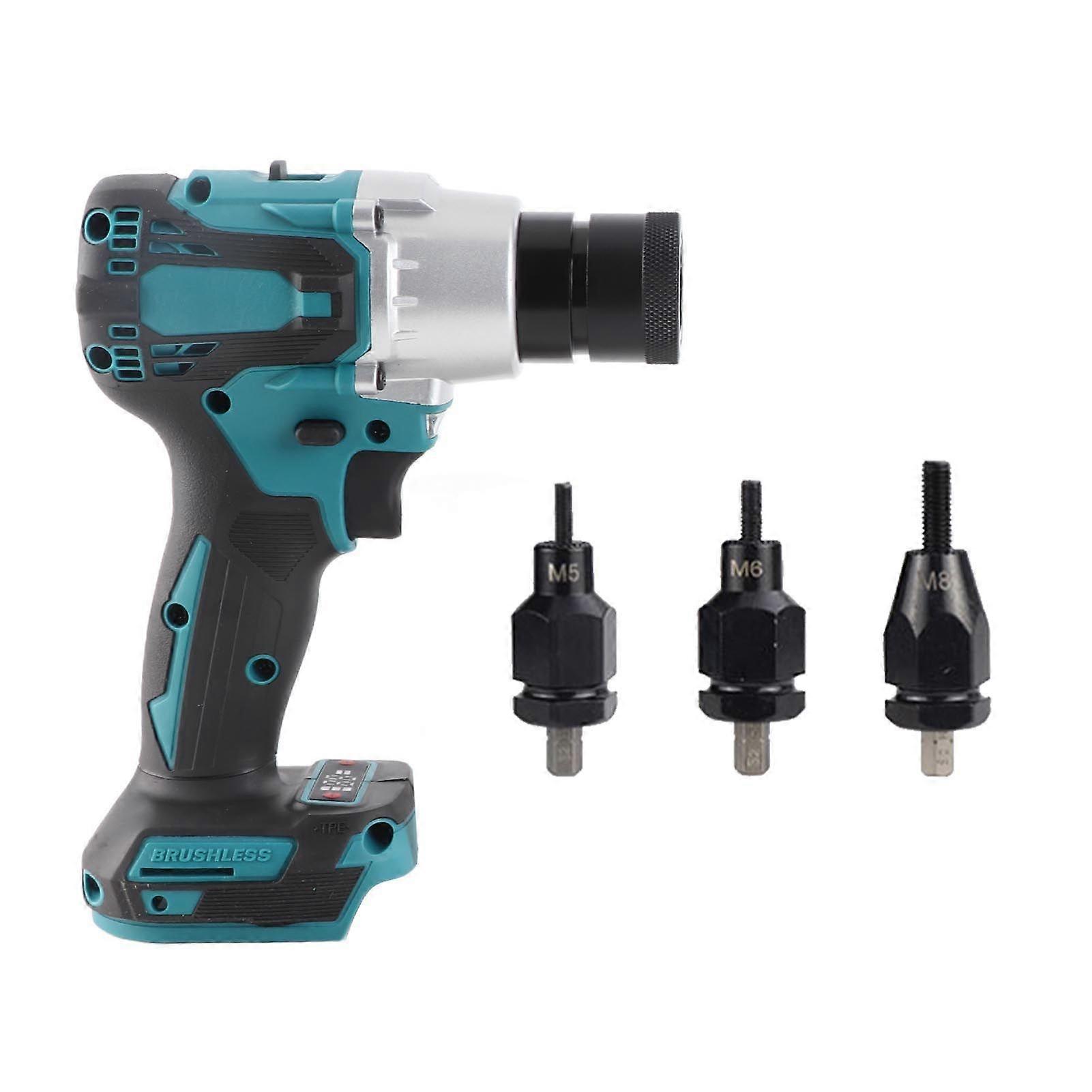 Electric Riveter Anti Slip Handle Brushless Electric Rivet Nut Machine with LED Light