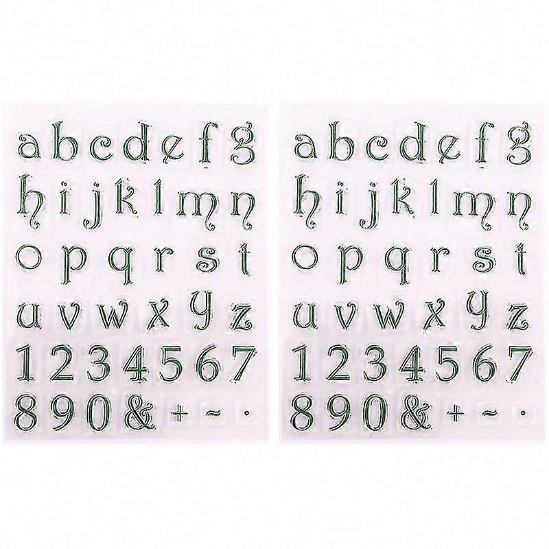 2pcs TPR Stamps for Scrapbooking and Card Making