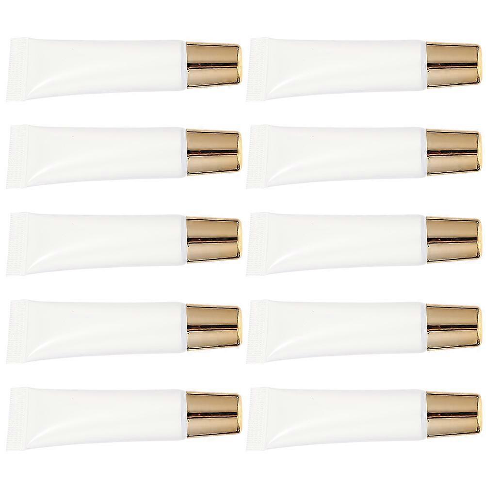 Lip Gloss Tube Cylindrical Made of Pp for Travel 50Pcs Transparent Lip Products Container