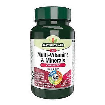 Natures Aid Multi-Vitamins Minerals (Vegetarian Antioxidant 90 Tablets - 2 Pack