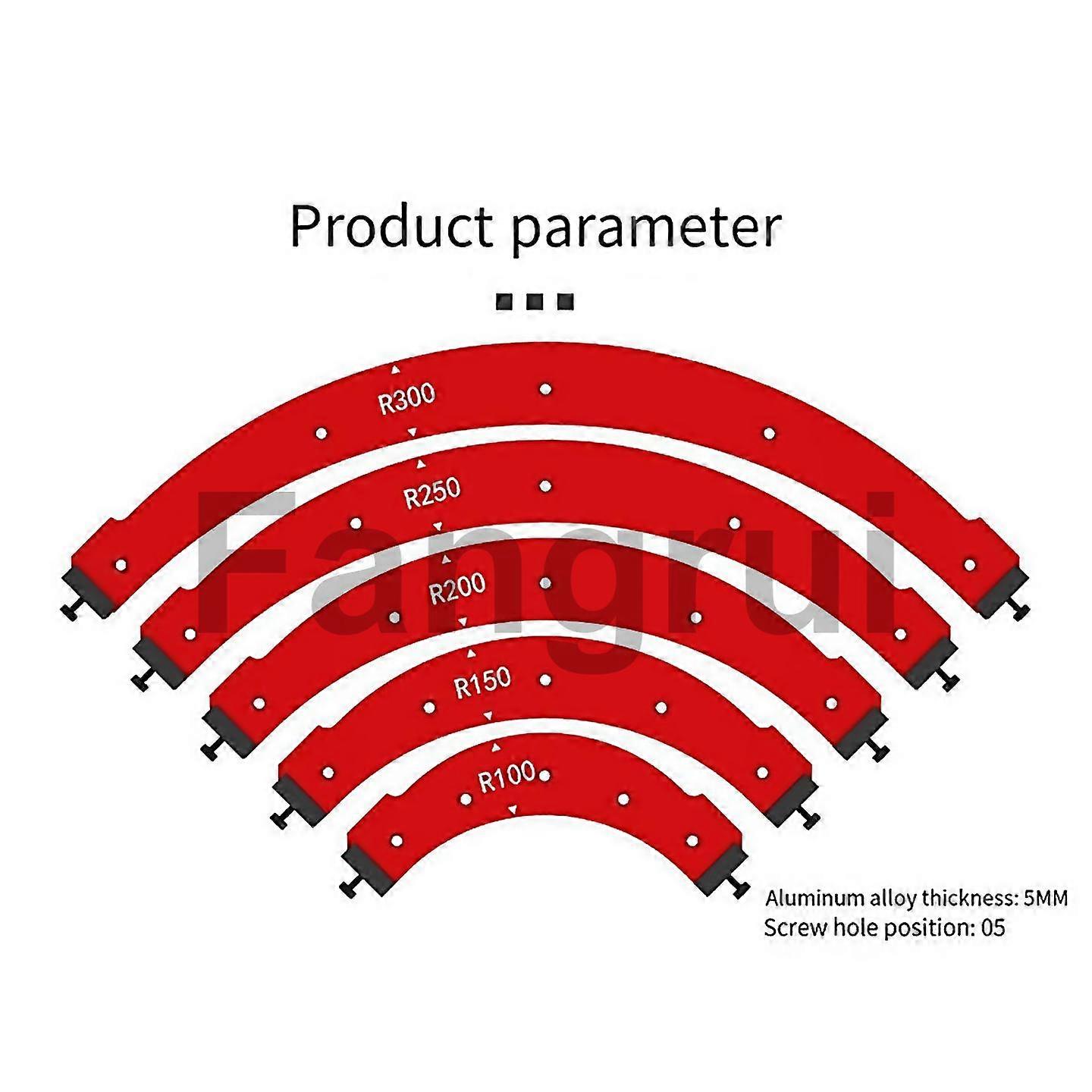 For Innerouter Corner Large Arc Mold Electric Router Slotting Template