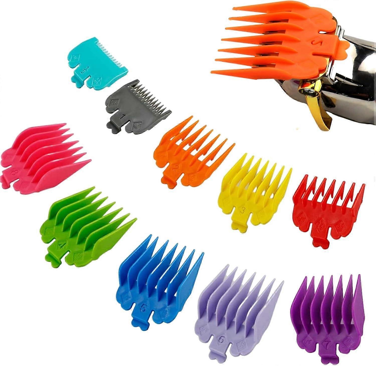 Guards Trimmer  Clipper Combs, Multicolor Hair Clipper Guide Combs,Attachments for Precise Haircutting  Sizes 1/16 to 1 Inch (1.5mm25mm)