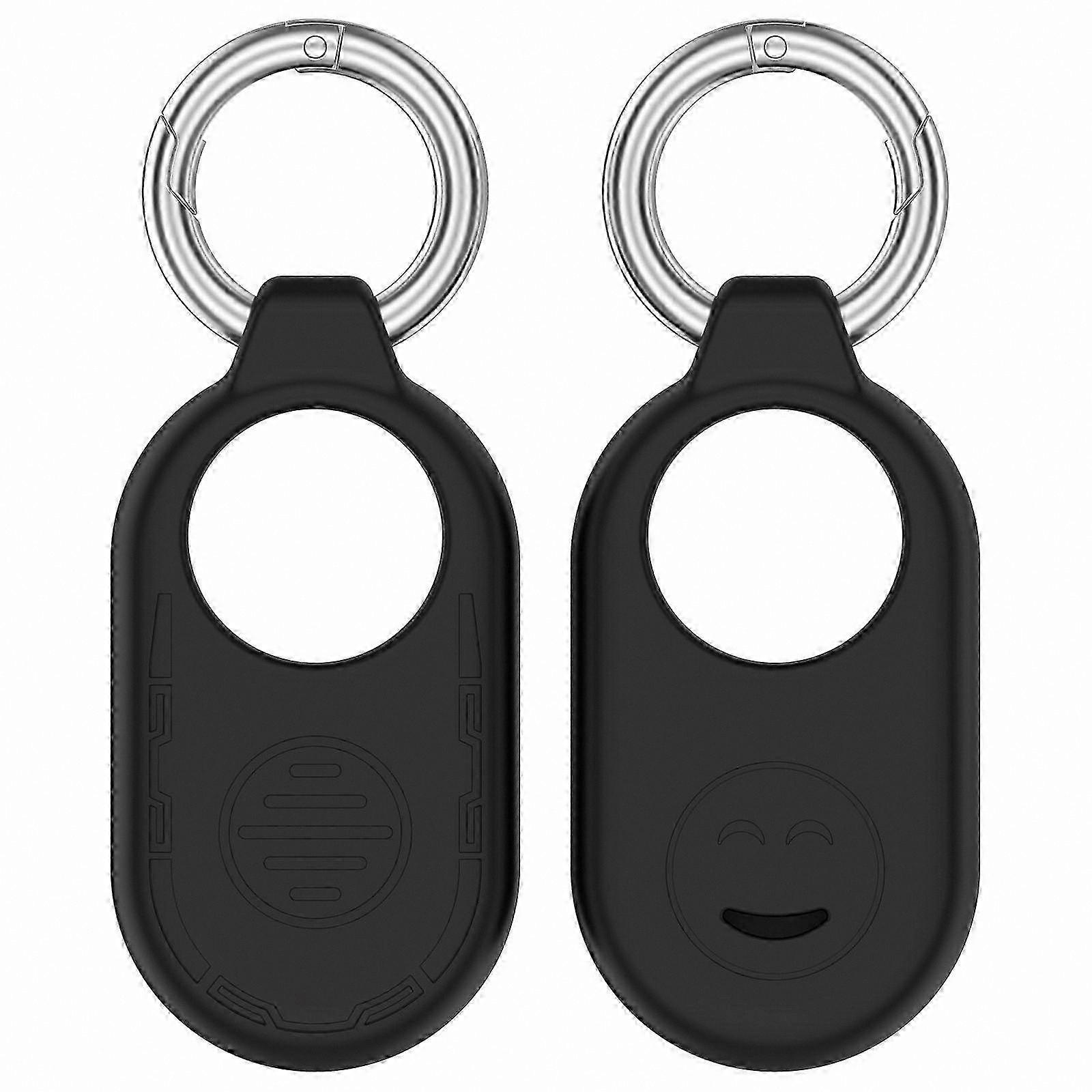 Silicone Protective Cases for Galaxy SmartTag2, 2-Pack with Key Ring for Keys, Pets, Luggage