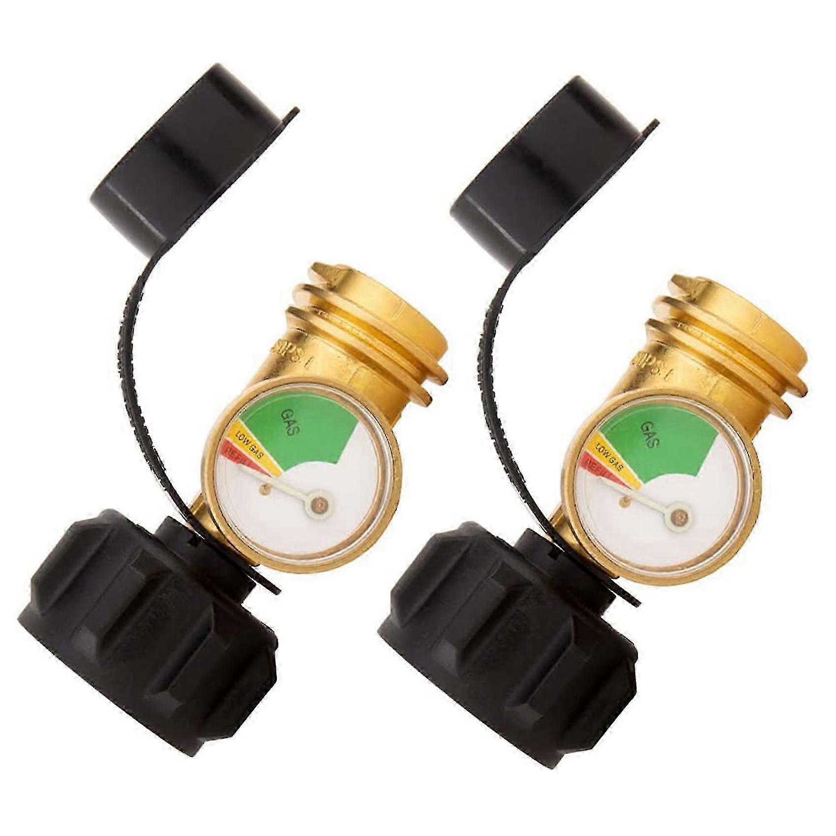 2 Pcs Rv Propane Tank Gauge Level Indicator Pressure Meter With Typ...