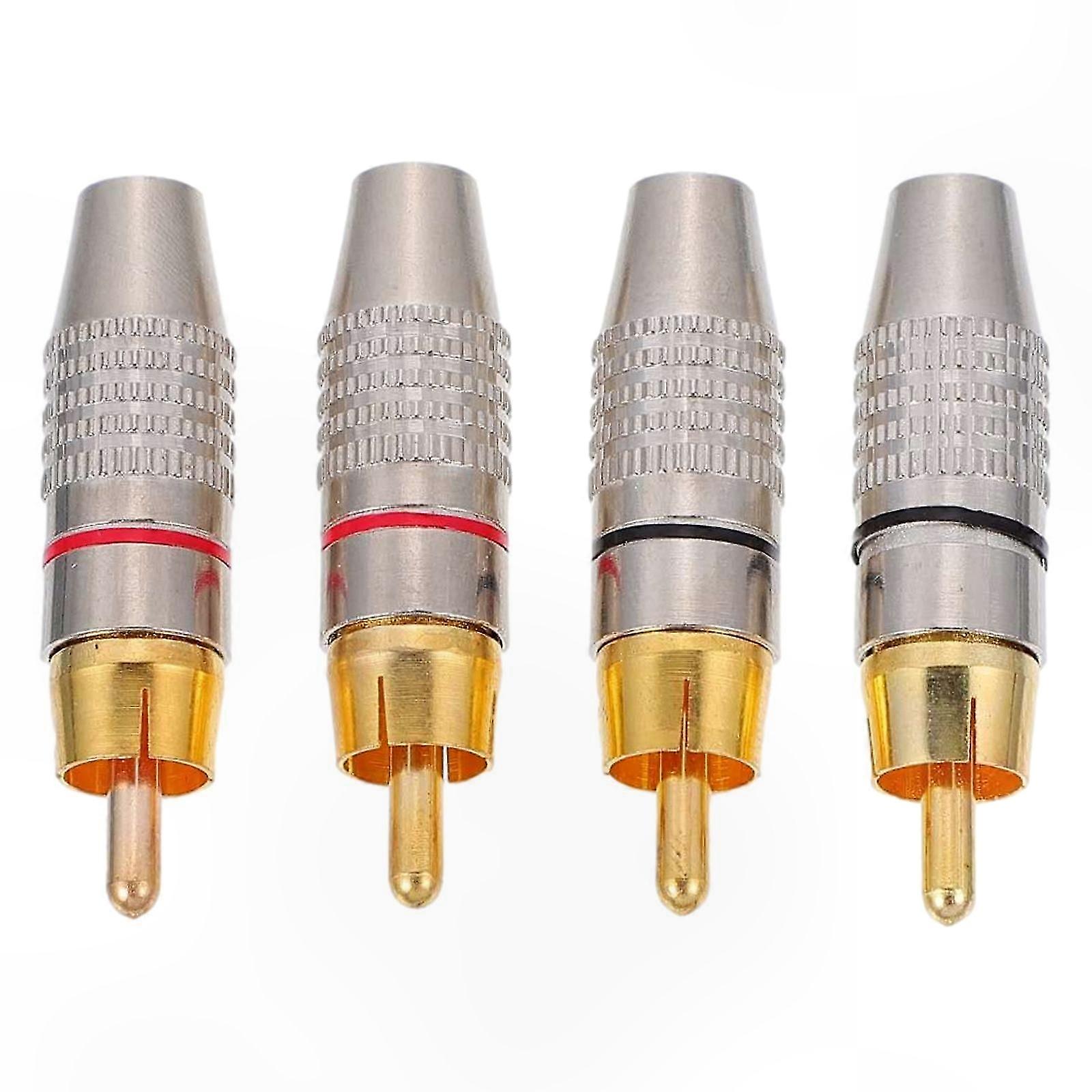 Gold Plated RCA Connectors for Audio Devices
