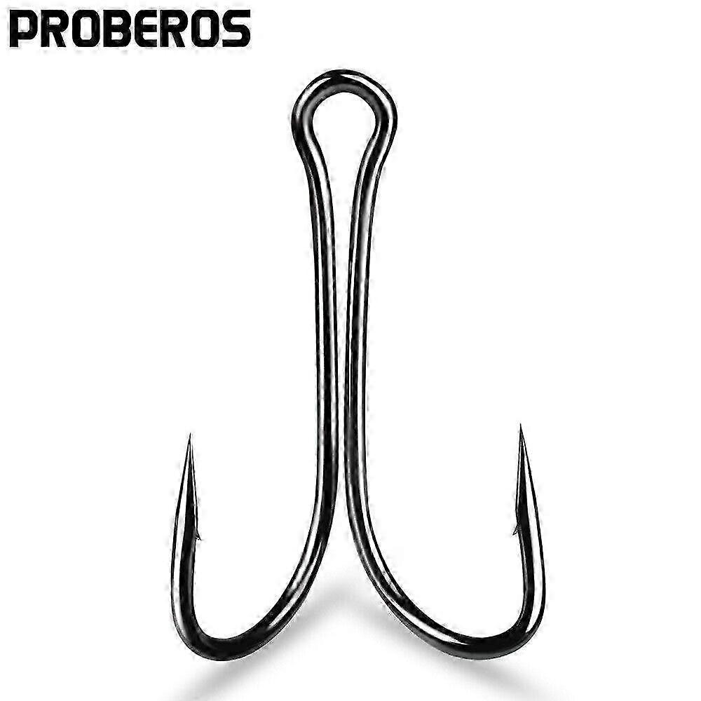 50pcs Barbed Fishing Hook Frog Lure Hooks High Carbon Steel Fishhoo...