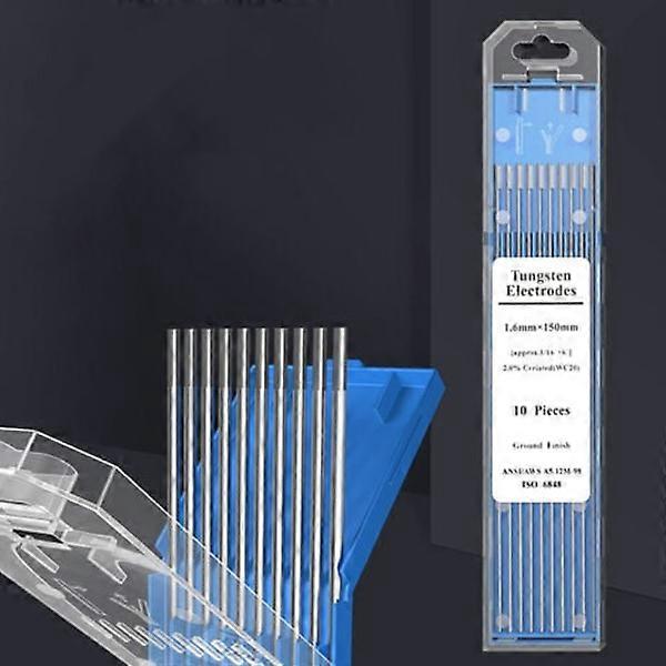 Tungsten needle and tungsten rod electrode for arc welding machine, (black needle*gray head 1.6*15010pcs/carton)