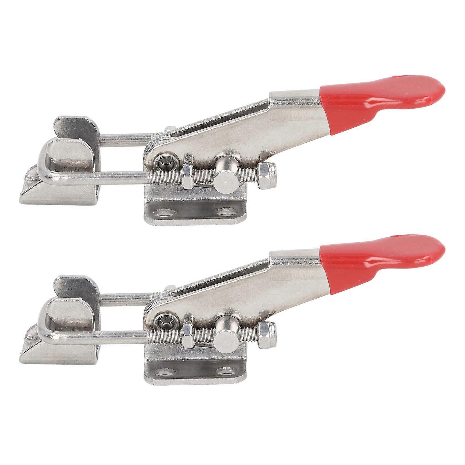 Toggle Latch Clamp Two Pack Stainless Steel Adjustable 400 Lbs Capacity Gate Latches Pull Set Kit